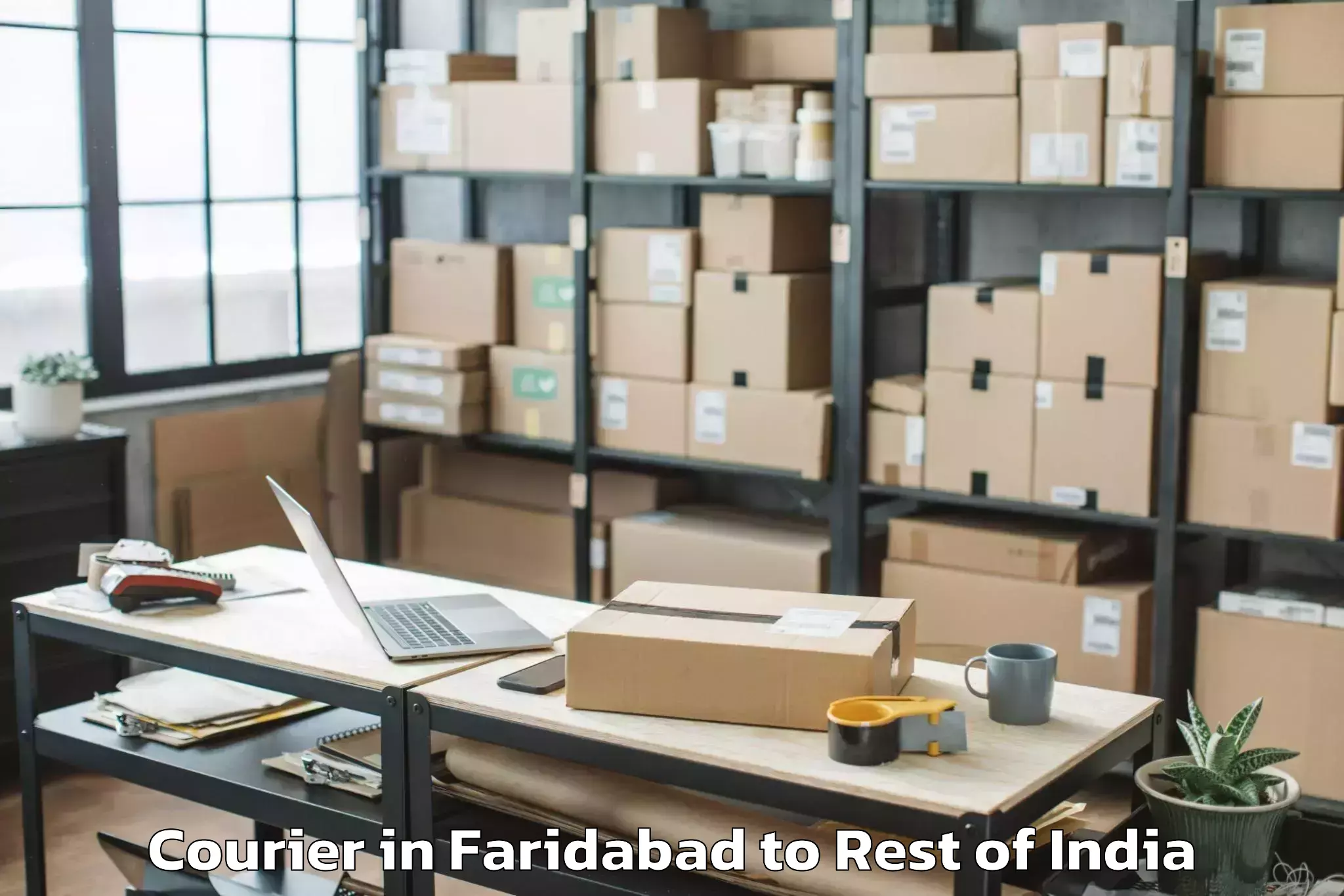 Book Faridabad to Shupiyan Courier Online